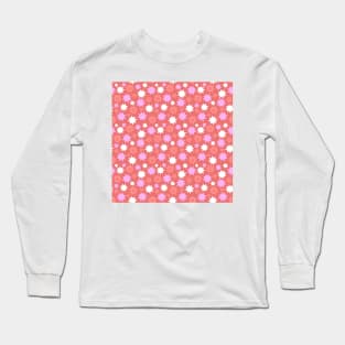 Coronavirus seamless pattern Long Sleeve T-Shirt